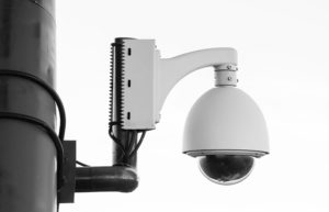 A rounded video surveillance camera