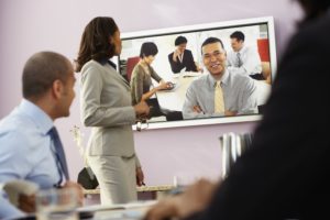 video teleconferencing with fiber technology